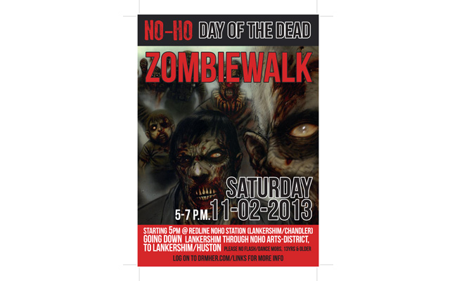 Zombie-walk event poster